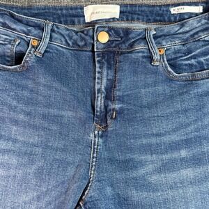 Women Dear John Blaire Straight Jeans 33 Blue High Rise Medium Wash